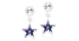 Blomdahl MP Pendant Star Crystal/lilac shimmer, 1 par produkt bild