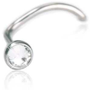 Blomdahl Nässmycke Bezel Crystal Silver 3 mm produkt bild