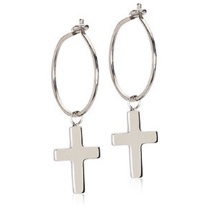 Blomdahl NT Ear Ring 14 mm Pendant Cross 11 mm produkt bild