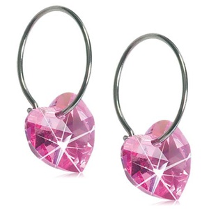 Blomdahl Örhängen Ring Heart Rose produkt bild