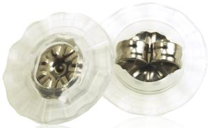 Blomdahl BM NT earring back with disc for titanium earrings, 4 st produkt bild