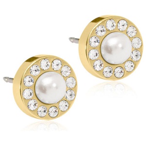 Blomdahl Örhänge Brilliance Halo Pearl 8 mm White produkt bild