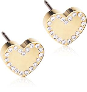 Blomdahl örhängen Blomdahl GT Brilliance Sweetheart 8 mm Crystal produkt bild
