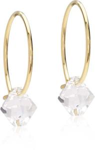 Blomdahl örhängen Blomdahl GT Ear Ring 14 mm Bicone 6 mm Crystal produkt bild