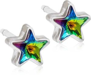 Blomdahl örhängen Blomdahl MP Star 6 mm Green Shimmer produkt bild