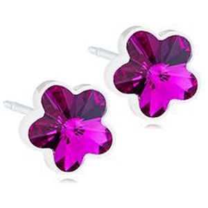 Blomdahl Örhängen Mp Flower, Fuchsia, 6 mm, 1 par produkt bild