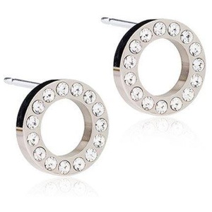 Blomdahl örhängen EJ NT Brilliance Puck Hollow 10 mm Crystal, 1 par produkt bild