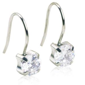 Blomdahl BM NT Pendant Tiffany 7mm CZ White Örhängen 1 par produkt bild