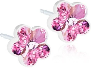 Blomdahl ørepynt 6 mm, rosa blomst 1 par produktbilde