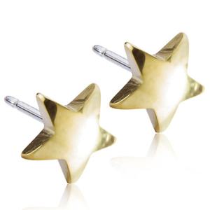 Blomdahl Golden Titanium Star 8 mm produkt bild