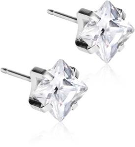 Blomdahl Tiffany Edge 7 mm, CZ White produkt bild