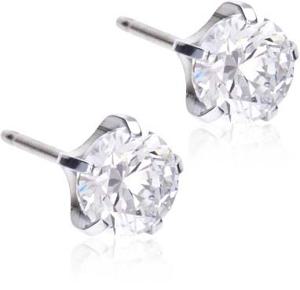 Blomdahl Tiffany Precious 6 mm, CZ White produkt bild