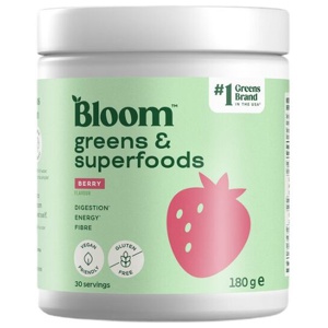 BLOOM Greens & Superfoods Berry 180 g produktbillede