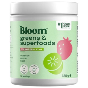 BLOOM Greens & Superfoods Strawberry Kiwi 180 g produktbillede