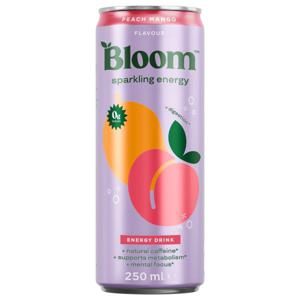 BLOOM Sparkling Energy Peach Mango 250 ml produkt bild