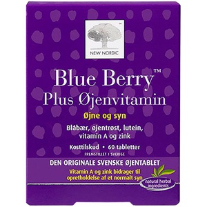 New Nordic Blue Berry Plus Øjenvitamin 60 tabl. produktbillede