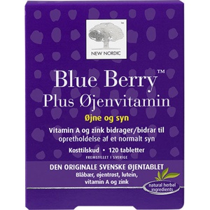 New Nordic Blue Berry Plus Øjenvitamin 120 tabl. produktbillede