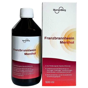 Blumenberg Franzbranntwein Menthol, 500 ml Franzbranntwein Produktbild