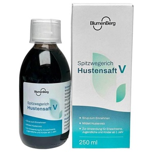 Blumenberg Spitzwegerich Hustensaft V Erkältung, 250 ml Sirup Produktbild