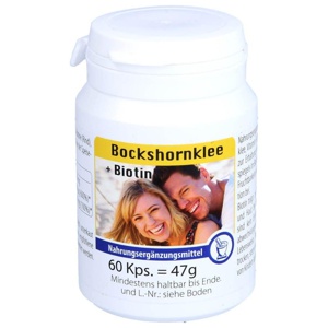 BOCKSHORNKLEE+BIOTIN Kapseln Produktbild