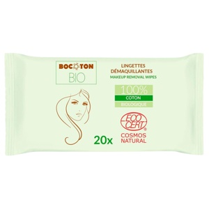 Bocoton Make-Up Removal Wipes Ø 20 stk. produktbillede