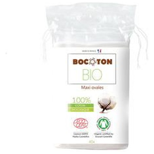 Bocoton Bio ovale vatrondeller, maxi - 40 stk. produktbillede
