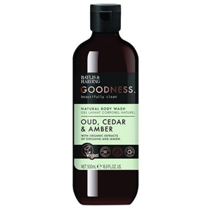 Body Wash oud, cedar & amber Baylis & Harding Goodness - 500 ml produktbillede