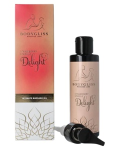 BodyGliss Massage Oil And Lubricant Strawberry & Champagne produktbillede