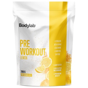 Bodylab Pre Workout Lemon 200g produkt bild