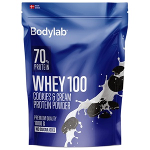 Bodylab Whey 100 1000 g Cookies & Cream produkt bild