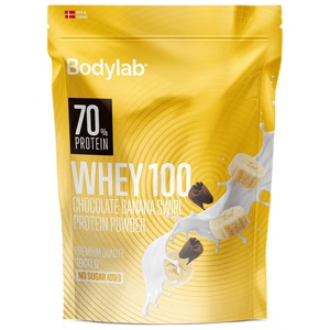 Bodylab Whey 100 Chocolate Banana Swirl 1kg produkt bild