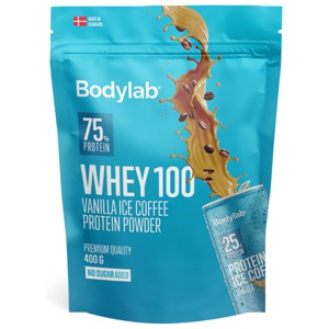 Bodylab Whey 100 Vanilla Iced Coffee - 400 g. produktbillede