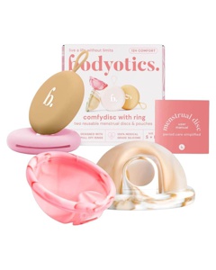 Bodyotics Comfydisc With Ring Two Reusable Menstrual Discs & Pouches produktbillede
