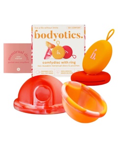 Bodyotics Comfydisc With Ring Two Reusable Menstrual Discs & Pouches produktbillede