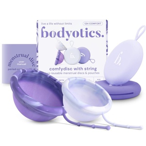 Bodyotics Comfydisc With String Two Reusable Menstrual Discs & Pouches produktbillede