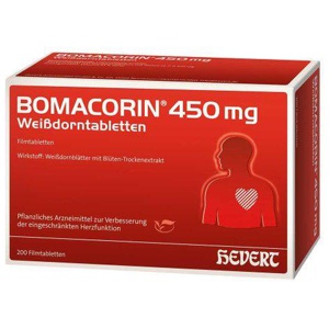 BOMACORIN 450 mg Weißdorntabletten Produktbild