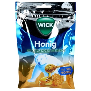 WICK Honig MIT KÜHLENDEM MENTHOL 72 g Bonbons Produktbild