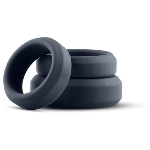 Boners 3-Piece Cock Ring Set flat rings Gray produkt bild