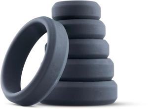 Boners Cock Ring Set 6-Piece Gray produkt bild