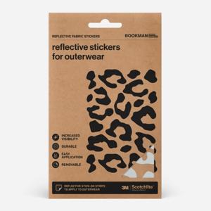 Bookman Reflective Fabric Stickers Leopard Silver, 1 st produkt bild
