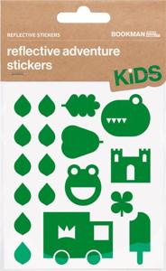 Bookman Urban Visibility Reflective Stickers Adventure Grön, 1 st produkt bild