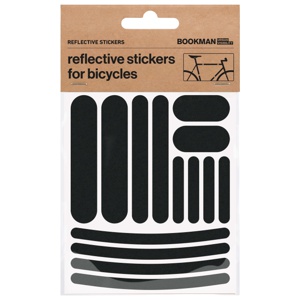 Bookman Reflective Stickers Strips Black produkt bild