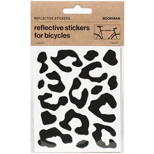 Bookman Reflective Stickers Leopard Print Black produkt bild