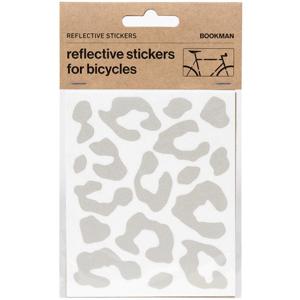 Bookman Reflective Stickers Leopard Print White produkt bild