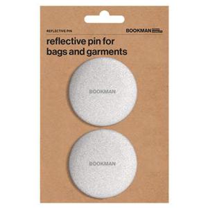 Bookman Urban Visibility Reflekterande Pin Silver, 2 st produkt bild