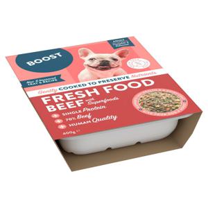 Boost Fresh Beef Färsklagat Hundfoder 400 g produkt bild