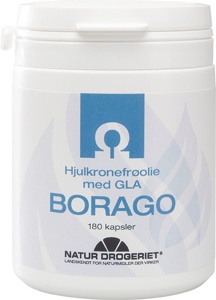Natur-Drogeriet Borago Hjulkroneolie 500 mg - 180 kaps. produktbillede