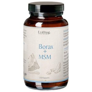 Borax mit OptiMSM® + Natriumtetraborat Kapseln 120 Stück Produktbild