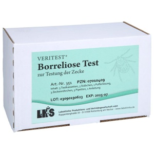 BORRELIOSE Test zur Testung der Zecke Testkarte Produktbild
