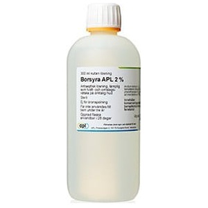 Borsyra APL 2% kutan lösning 300 ml produkt bild